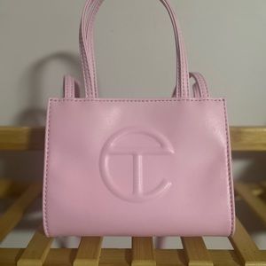 Telfar mini bag bubble gum pink